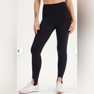 girlfriend collective Black High-Rise stirrups Leggings